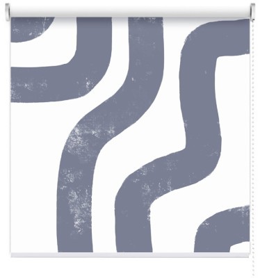 Houseart Μπλε γραμμές, Line Art, Ρολοκουρτίνες, 100 x 125 εκ.